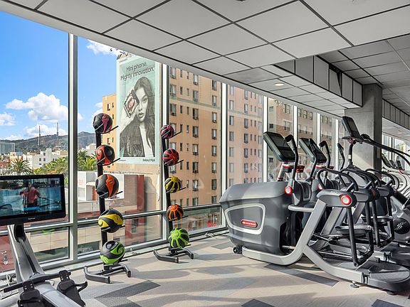 Fitness center at 1600 Vine in Hollywood, CA.