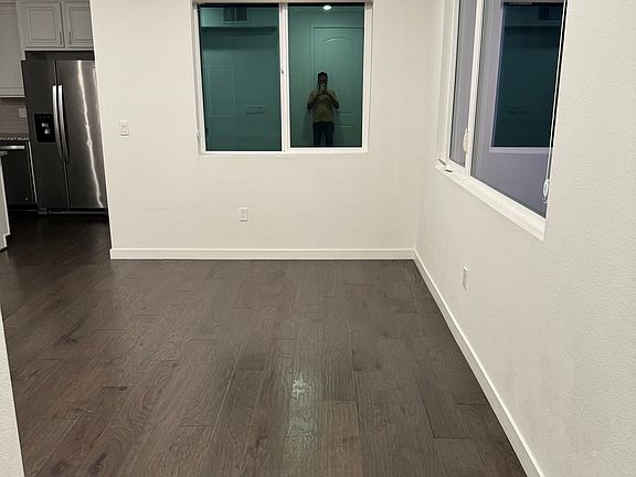 Entry way and dining room