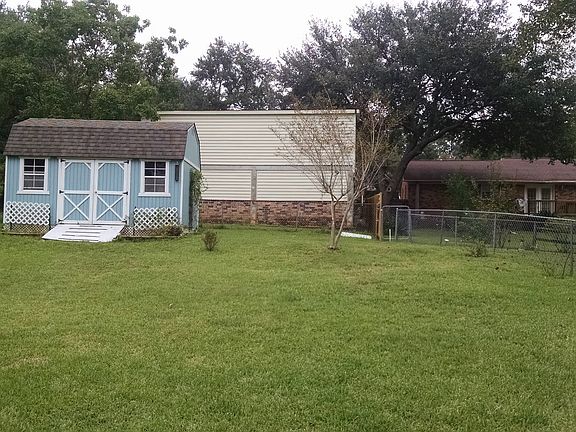 Large fenced in backyard