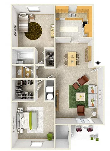 Floor plan Aspen II Live Oak