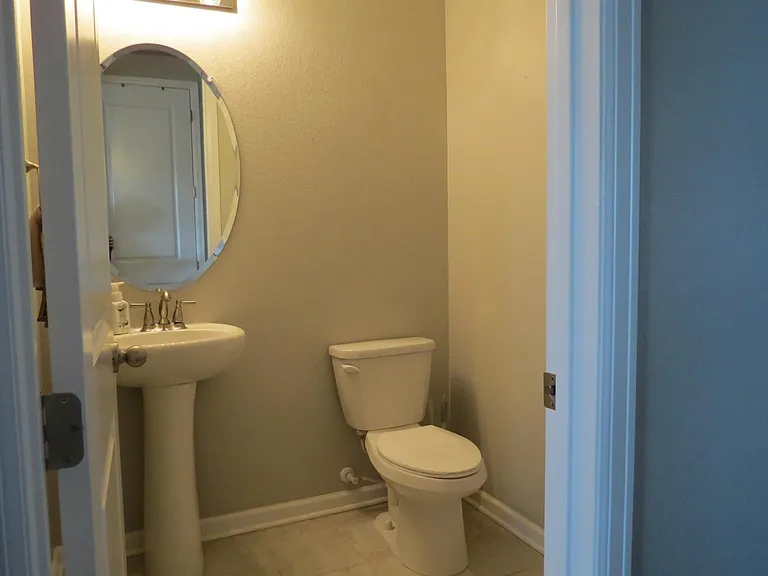 Powder Room off front entry