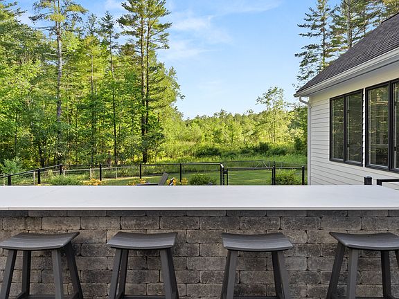 Bar with built-in gas grill