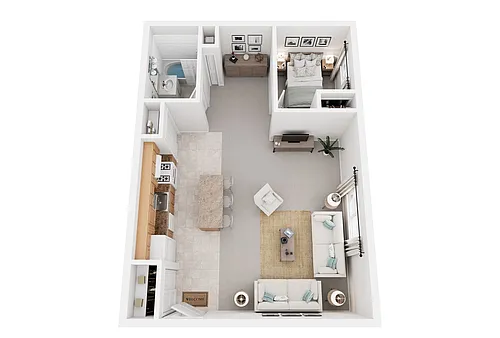 Floor plan 1 Bedroom