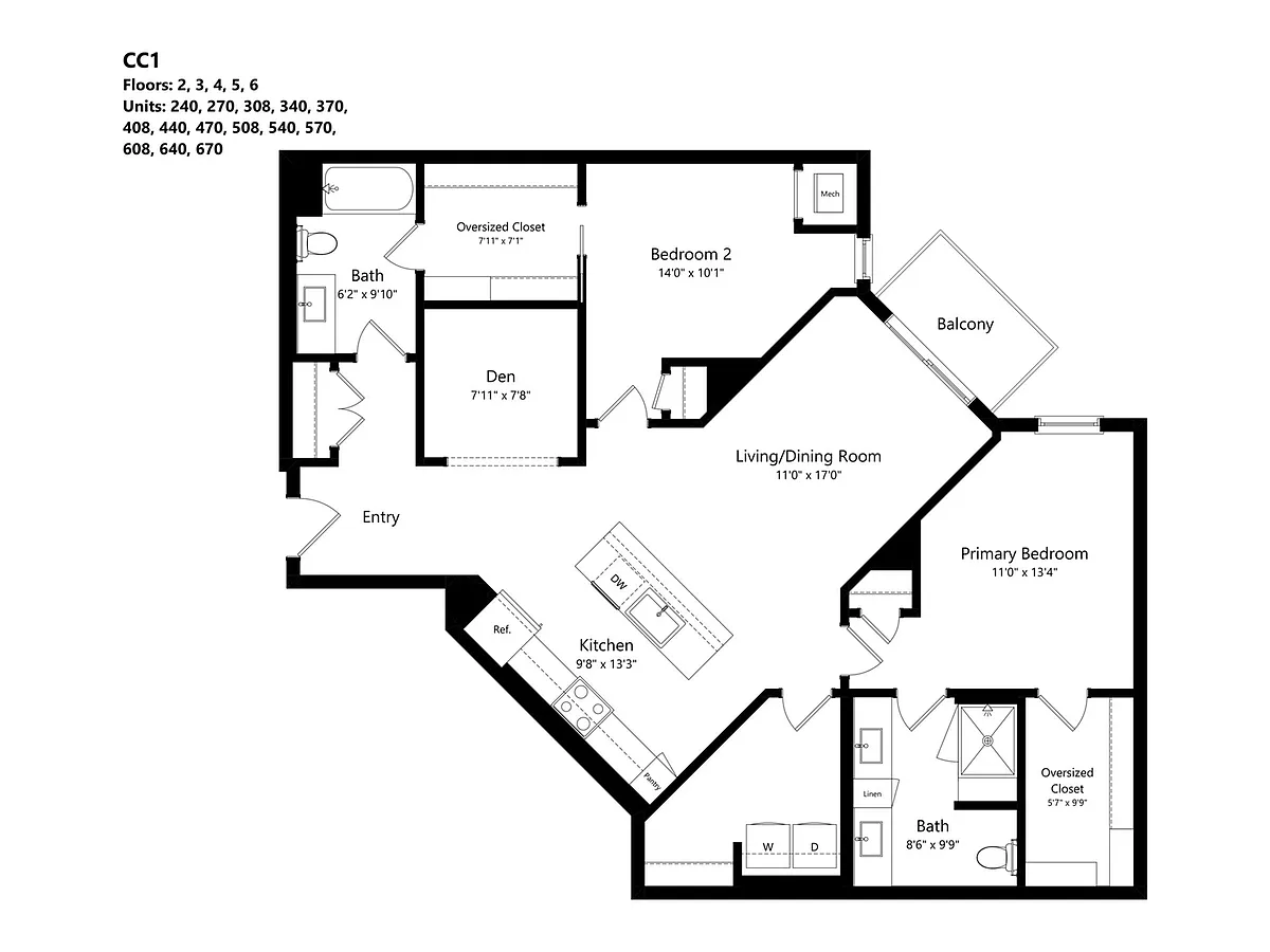 Floor plan CC1