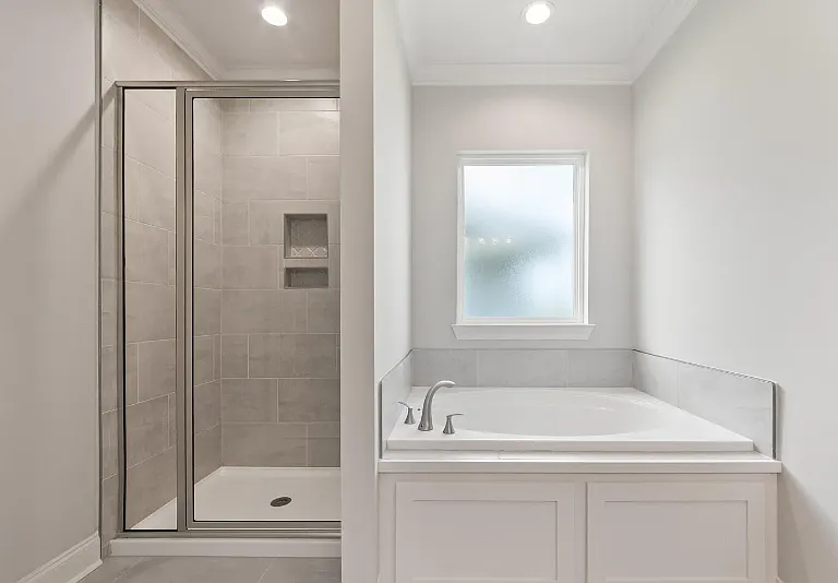 shower/tub in main bath