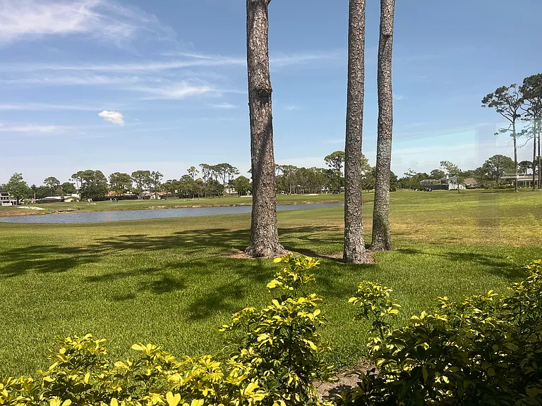 View of 6th Fairway from the TV/Dining Room