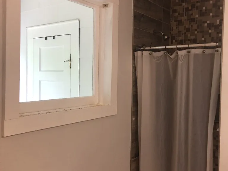 Hallway bathroom window