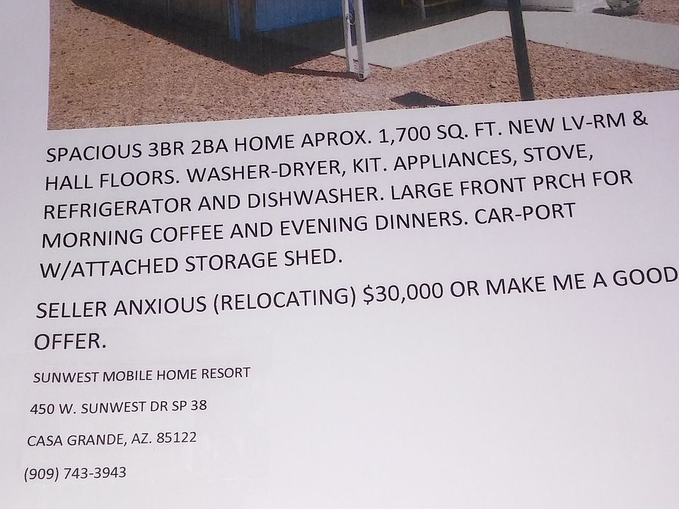 1st image of 450 W Sunwest Dr Lot 38