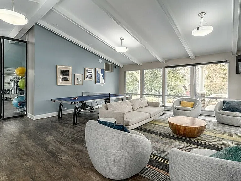 Relax and unwind in this stylish lounge area, perfect for entertainment and leisure.