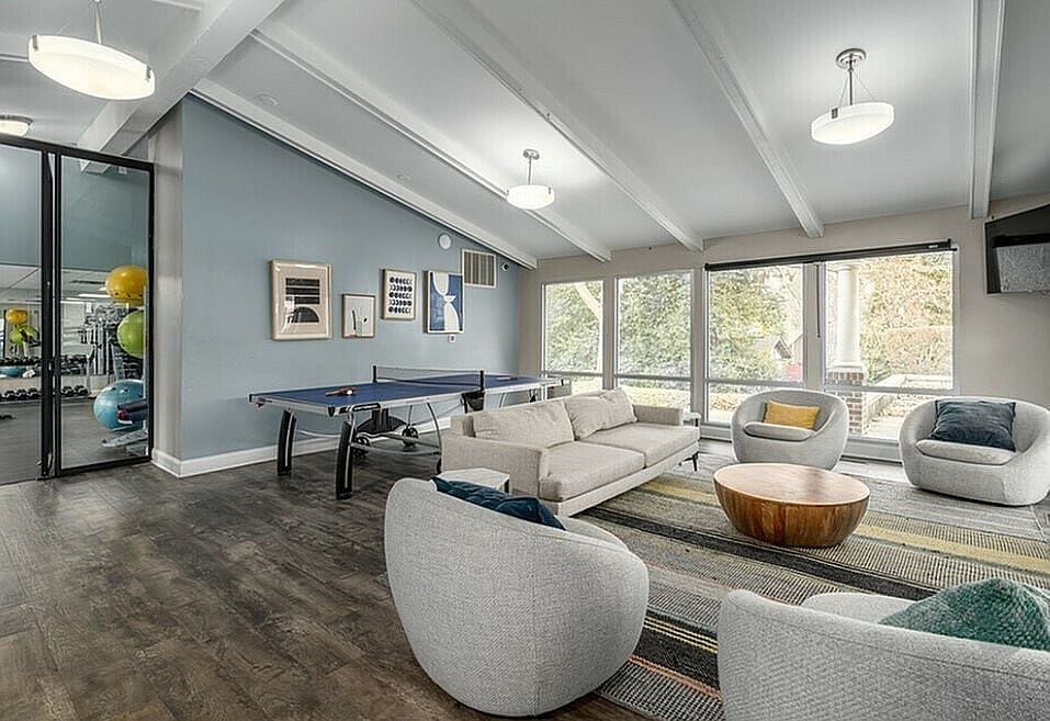 Relax and unwind in this stylish lounge area, perfect for entertainment and leisure.