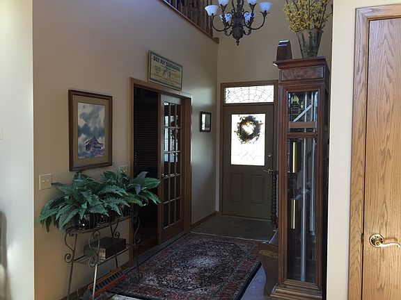 Front door and entry hall