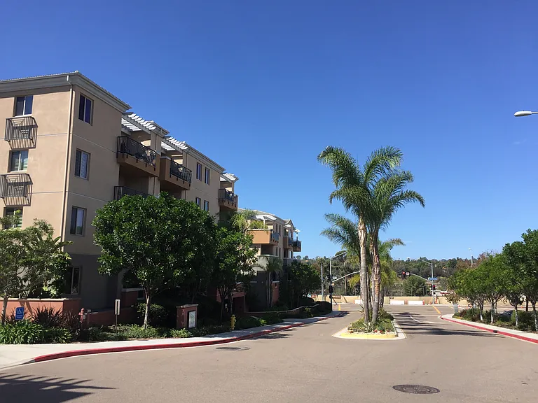 Entrance to the 3 building property