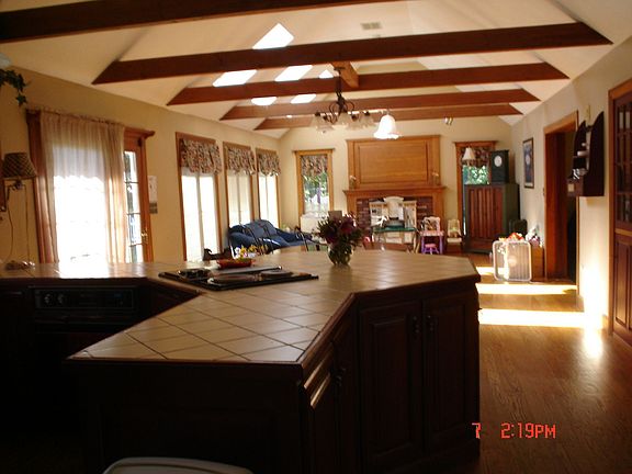 kitchen/family room w/ skylites