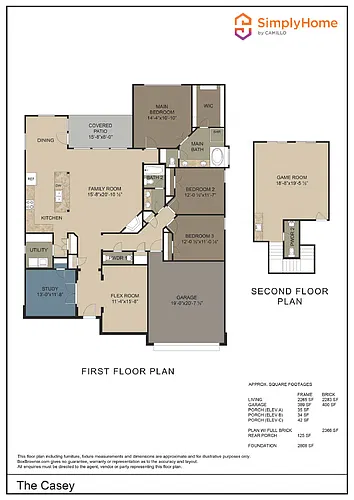 Floor plan 7730 Mesquite Hill Lane