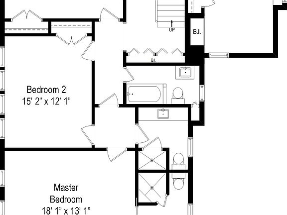 Floor plan Main house 2nd