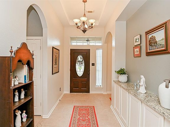 View from living room looking towards front door