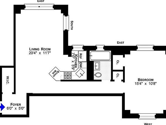 2nd image of 162 W 56th St APT 1602