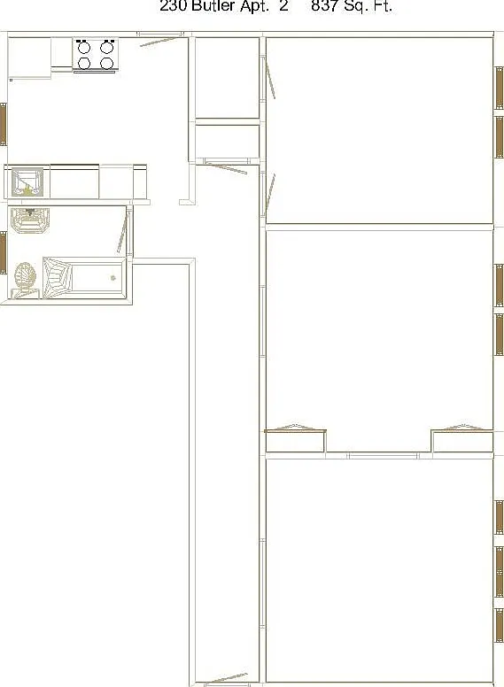 1 bed, 837 sqft, $1,700 — Photo 2