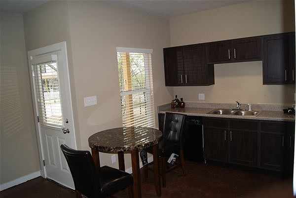 Open dining/kitchen area