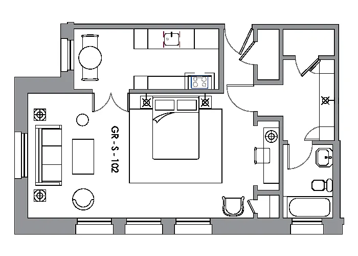 Floor plan Studio