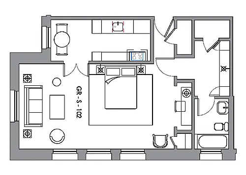 Floor plan Studio