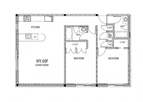 Floor plan 2 Bedroom
