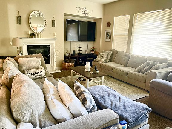 Family room with spacious windows