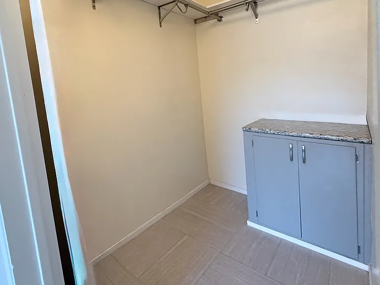 Large walk in closet for lots of storage.