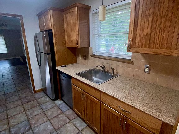 Kitchen looking towards breakfast nook and living room
