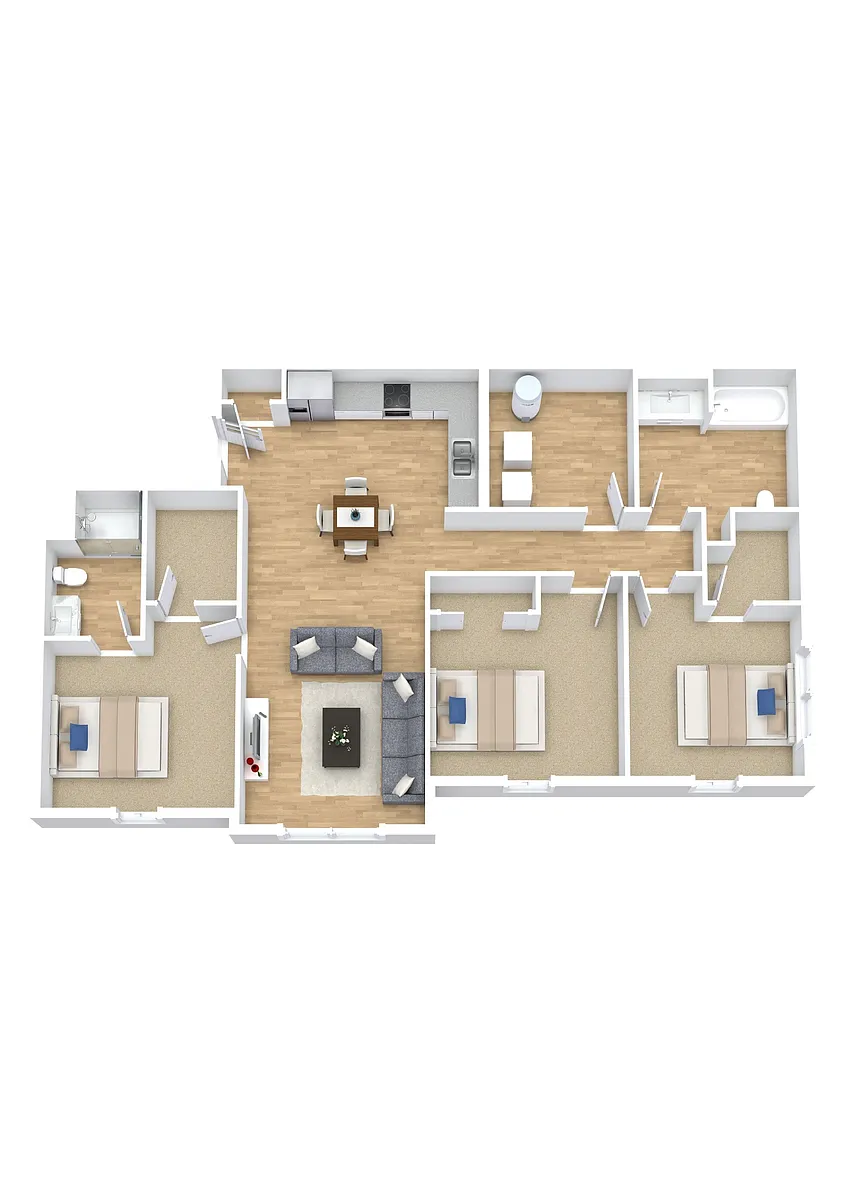 Floor plan C1 - 80 Income Restricted