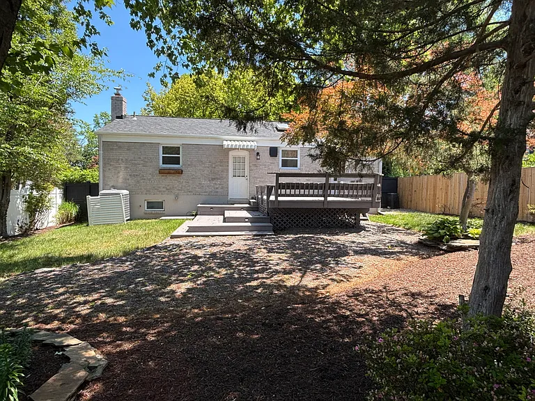 Backyard and deck