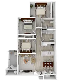Floor plan 3x2wd