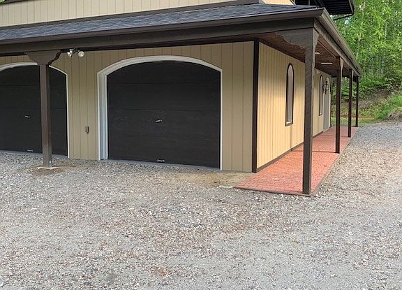 Large two-car garage