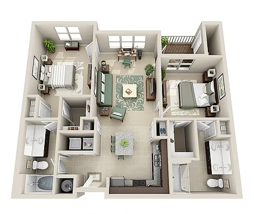 Floor plan Manteo