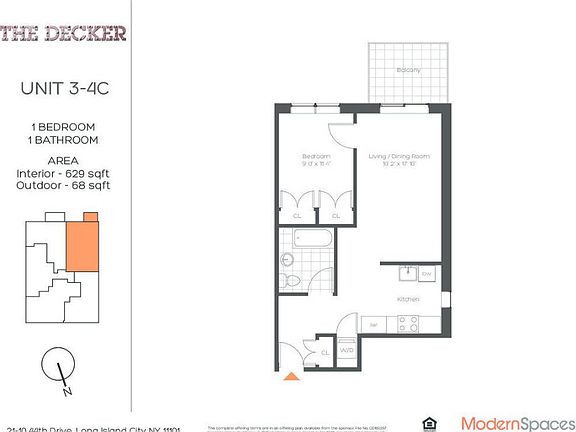 2nd image of 21-10 44th Dr APT 4C