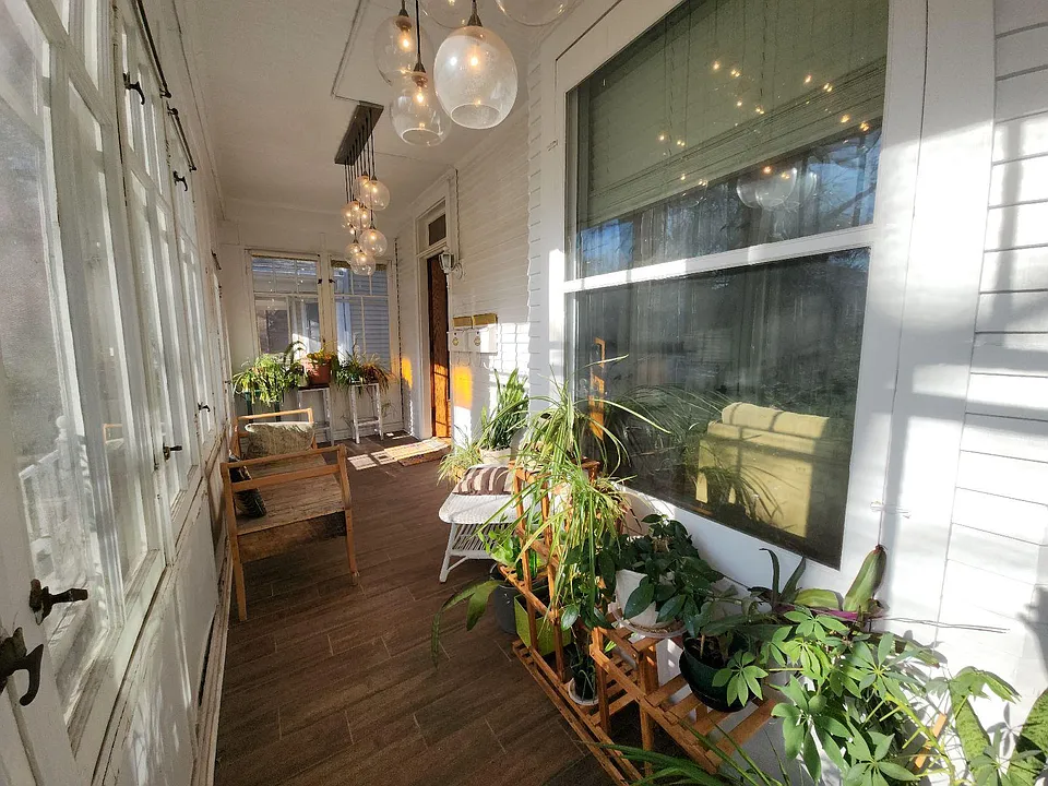 Front porch, 4-seasons. This is a common space.