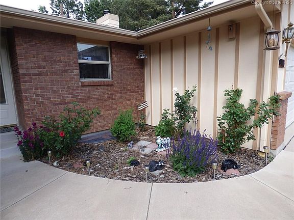 Beautiful flower garden in front