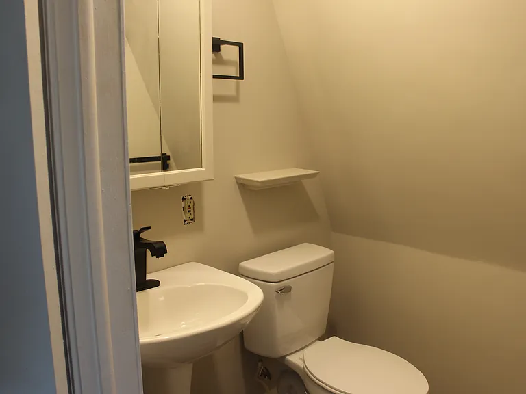 the studio bathroom