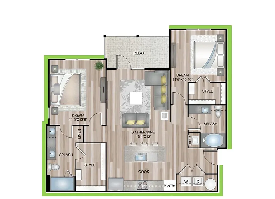 Floor plan B2P8