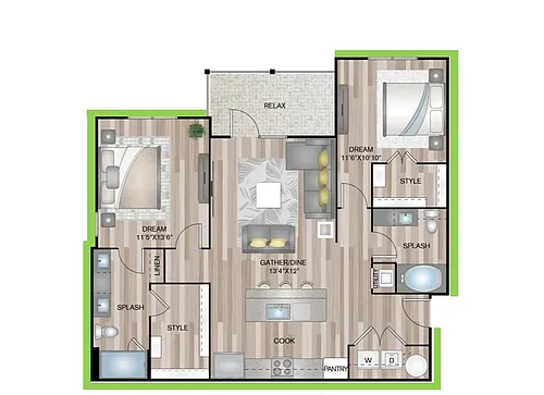 Floor plan B2P8