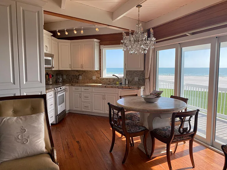 Panoramic view from living area and kitchen
