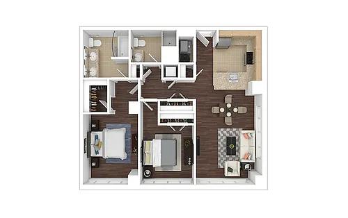 Floor plan B3 - Renovated