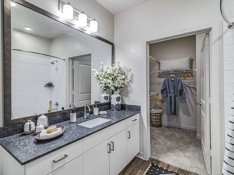 Bathroom with Walk-In Closet