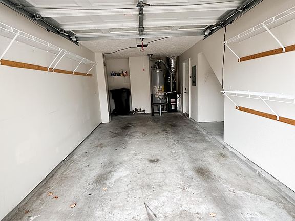 Garage Interior with shelving