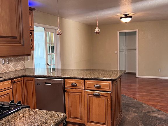 Kitchen is attached to the family room