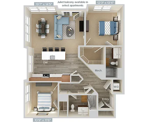 Floor plan B9-1201