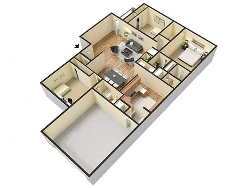 Floor plan C7 3 Bed 3 Bath