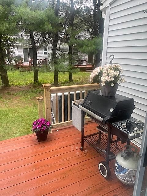 Back deck off the kitchen for grilling and relaxing.