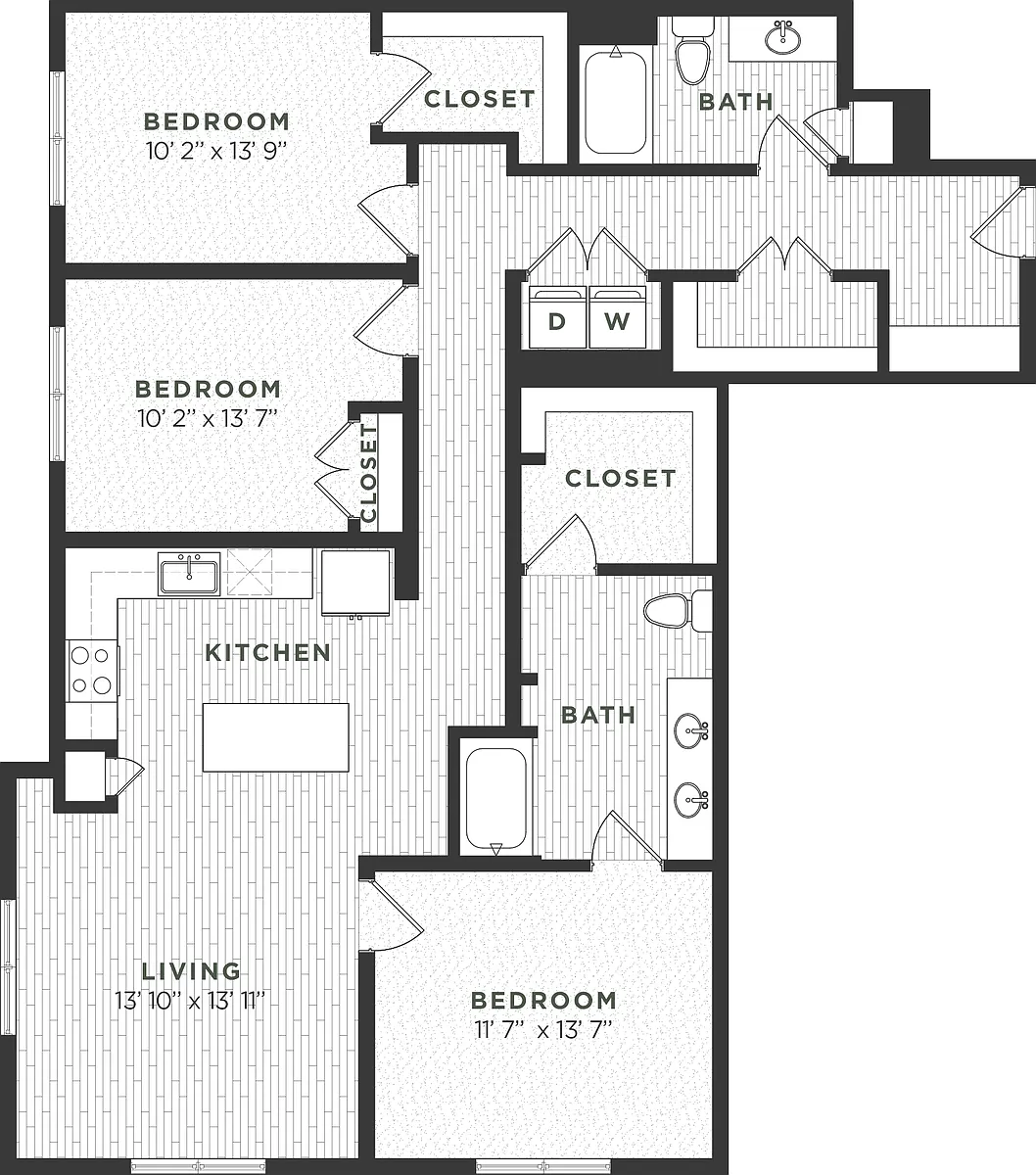 Floor plan 3A ANSI