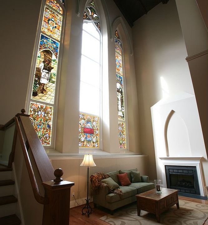 Interior View - Stained Glass
